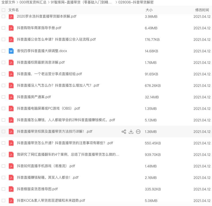 图片[3]-直播带货资料合集：含抖音、淘宝、快手等平台-91智库网